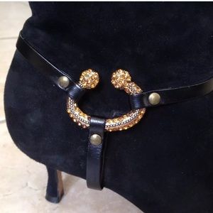 J. VINCENT Glove Soft Suede Designer Booties Italy